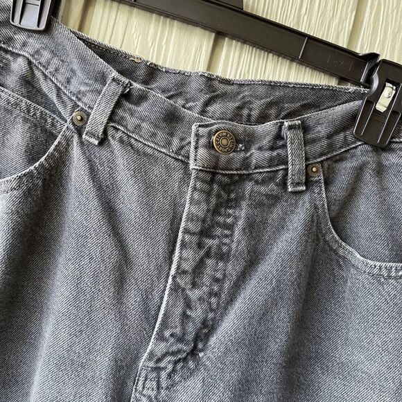 VTG 90s Calvin Klein Black Jeans USA High Rise Straight Leg Mom 10/12 - Picture 8 of 10